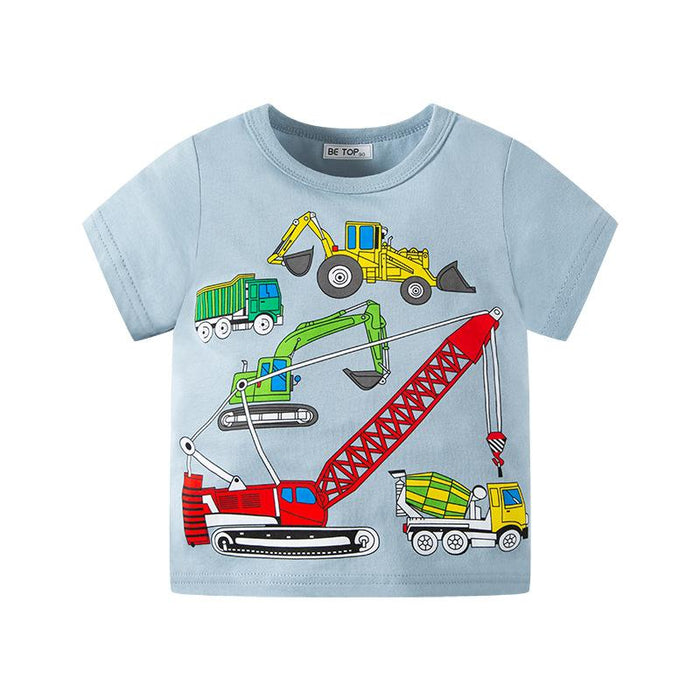 Children's short sleeved T-Shirt Medium and small children's cotton top fashion