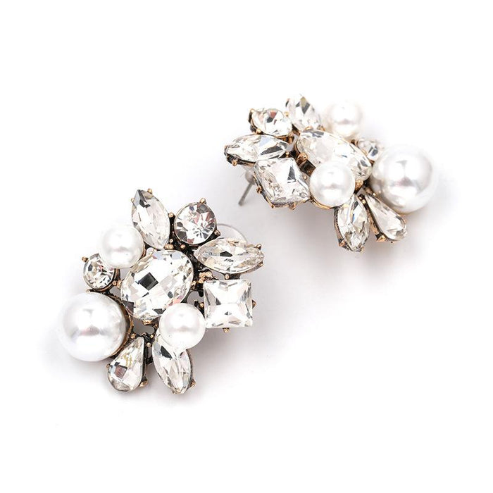 New exaggerated fashion female Earrings accessories Inlaid Rhinestone