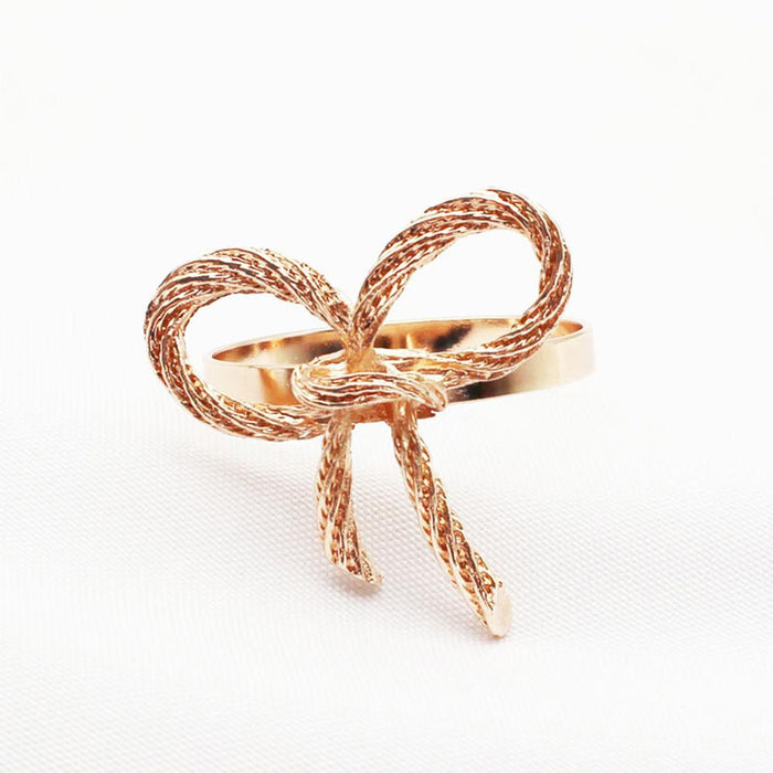 High-quality Cute Bow Pattern Napkin Ring For Bar Christmas Decoration