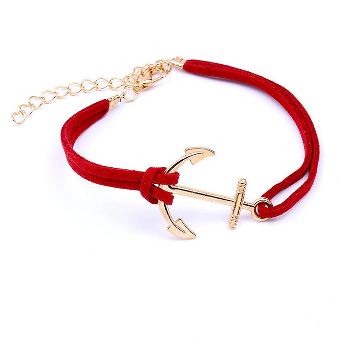 Retro Alloy Handmade Anchor Bracelet