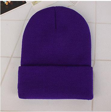 Winter Hats for Unisex Beanies Knitted Solid Cute Hat