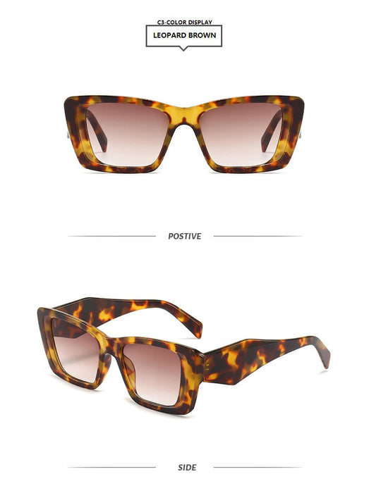 Sunglasses contrast cut square Sunglasses tide