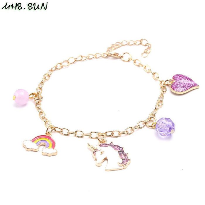 Purple Unicorn children's Necklace