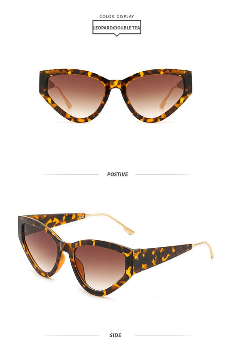 Cat's Eye Sunglasses retro Sexy Leopard Print Sunglasses