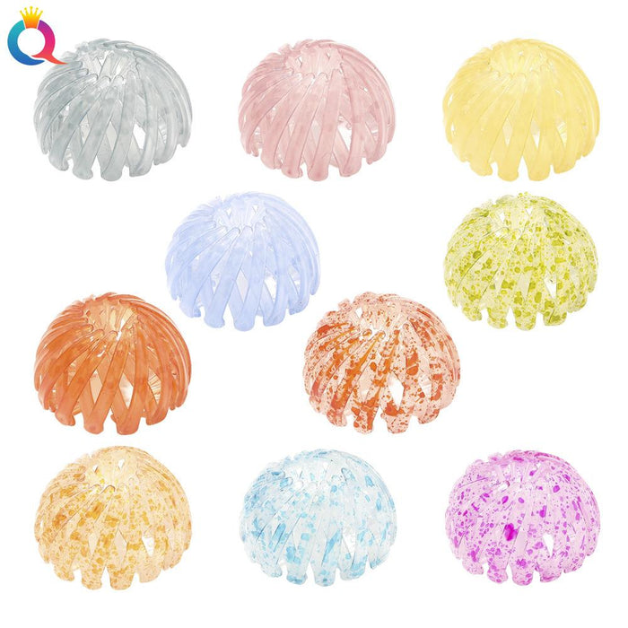 Frosted lazy bird's nest hair iron