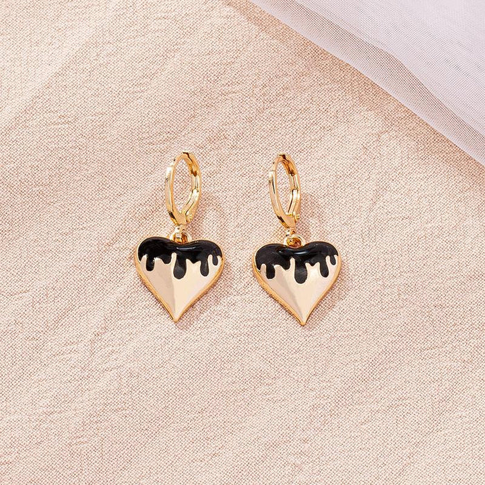 New Love Water Drops Shiny Personality Earrings
