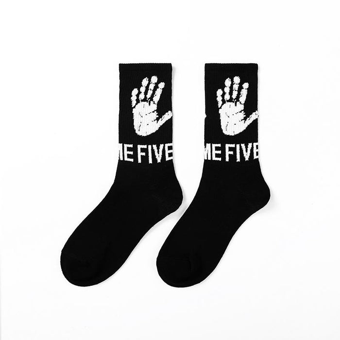 Funny Men Hip Hop Skeleton Socks