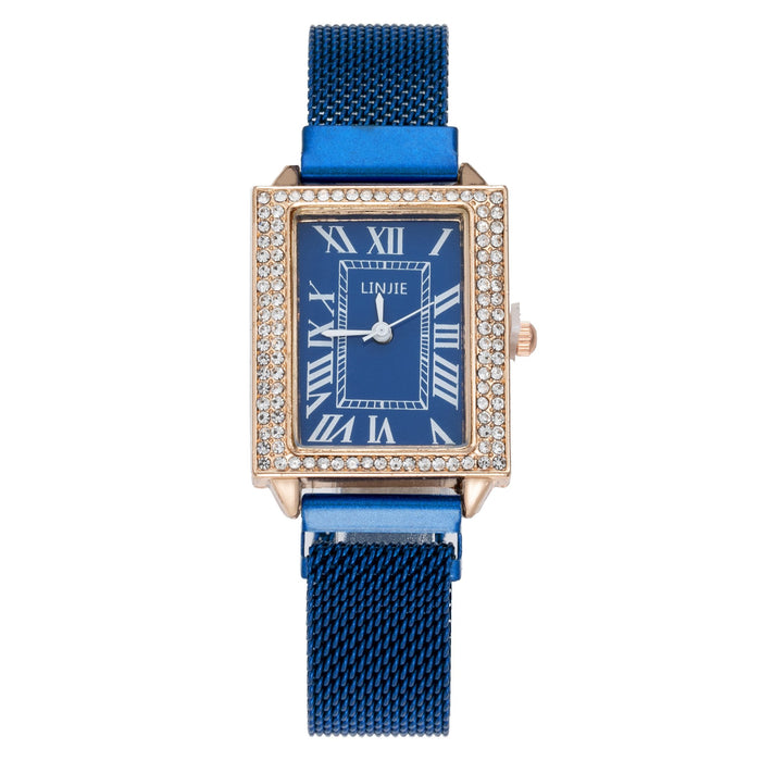 New Stainless Steel Women Wristwatch Quartz Fashion Casual Clock LLZ20032