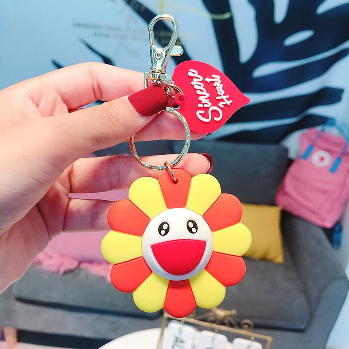 Creative Cute Cartoon Sunflower Keychain