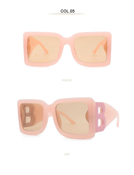 Large frame B letter Sunglasses