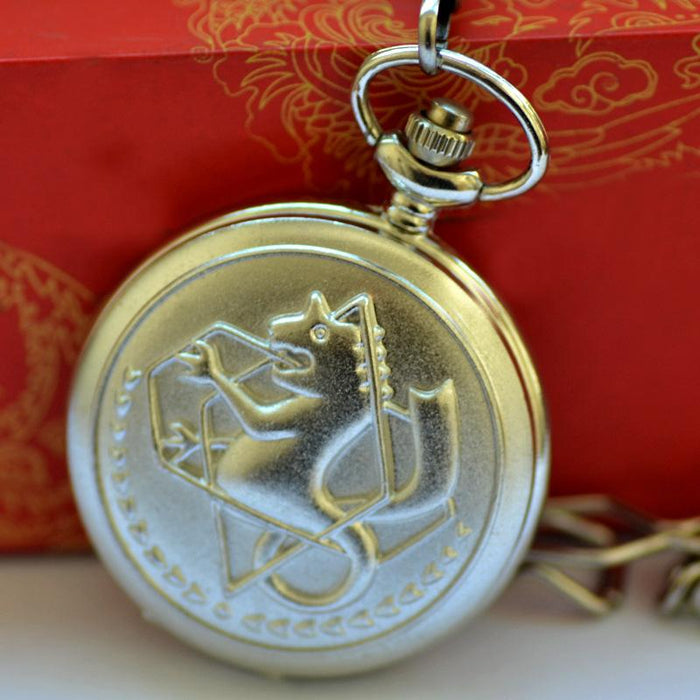 Steel Alchemist Animation Steel Snake Pocket Watch LL23704