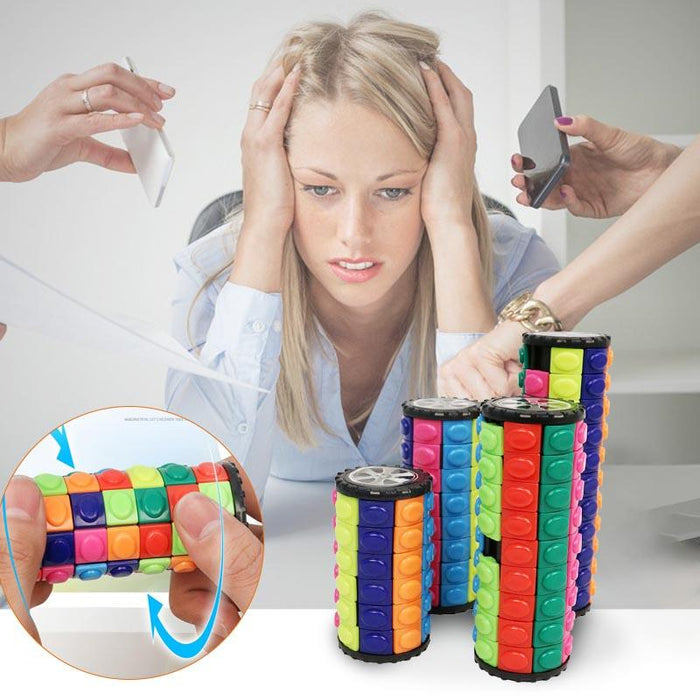 Rubik's cube stress reducer intelligence fingertip toy