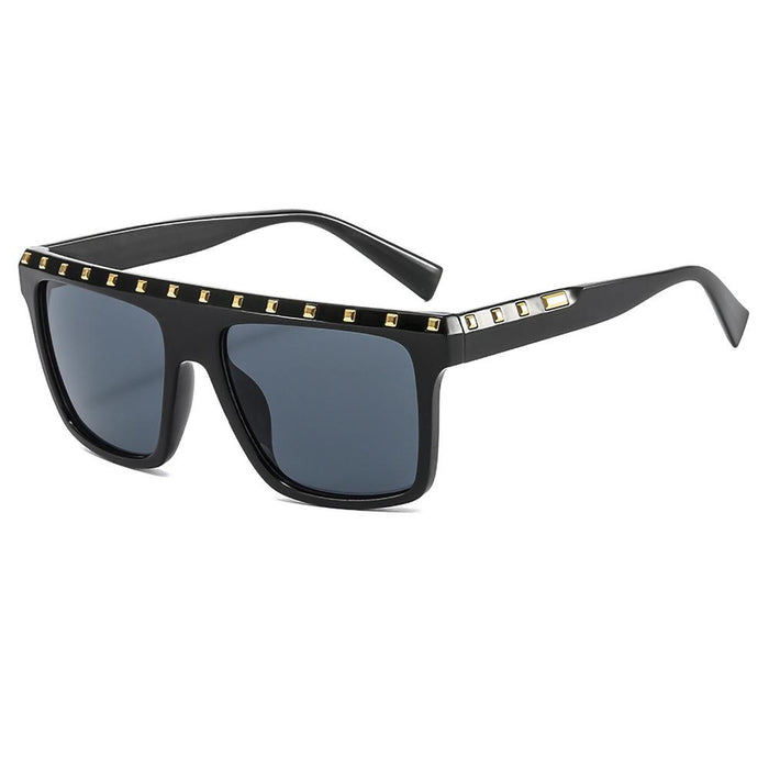 Personalized straight eyebrow rivet Sunglasses