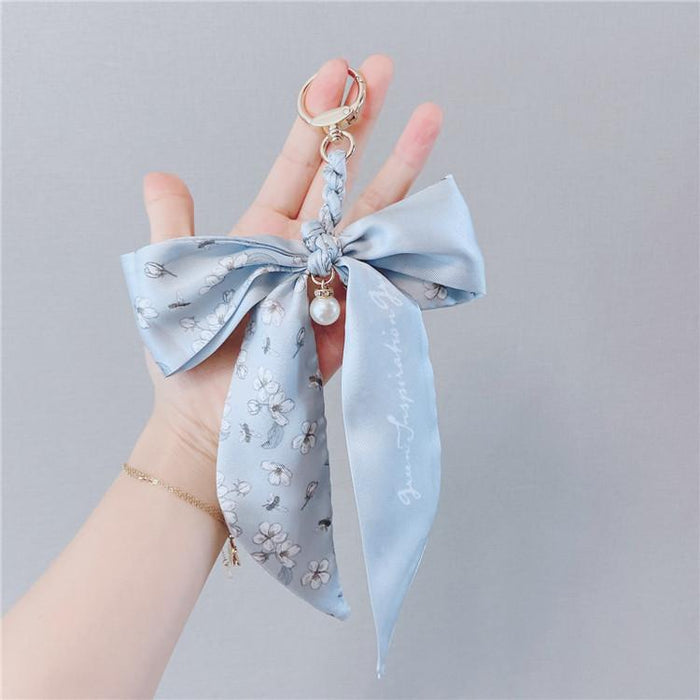 Bow Keychains Creative Tie Knot Car Key Ring Package Pendant