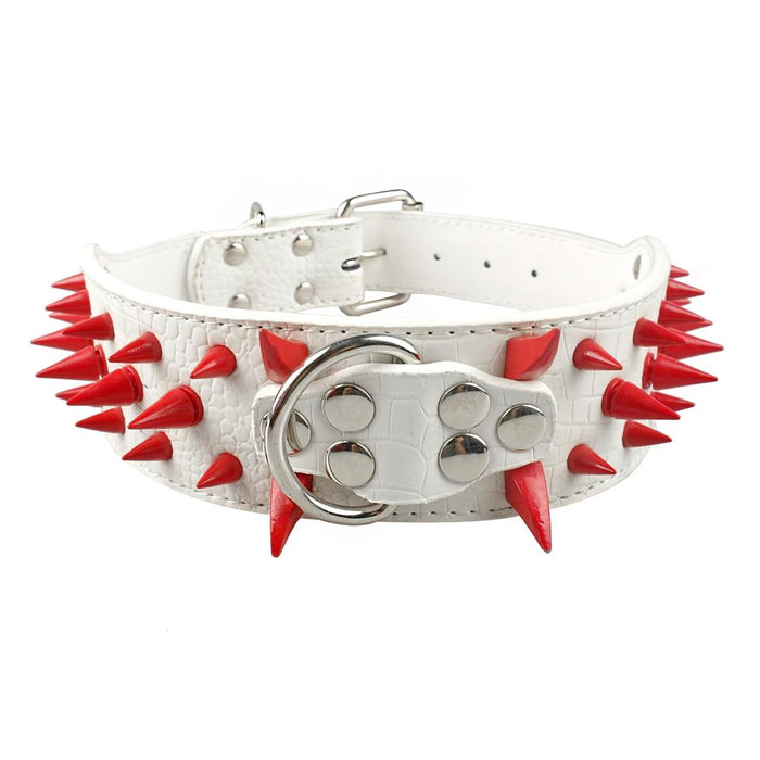 Dog Collar for Large Dogs Cool Spikes Studded Leather Pet Collars