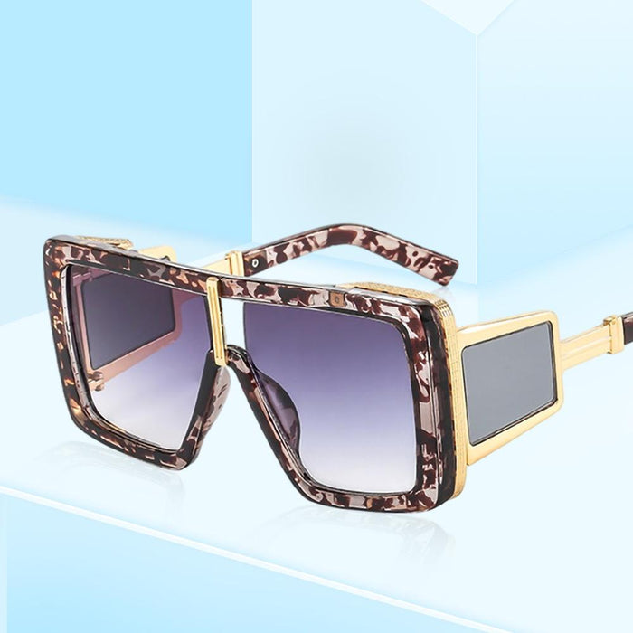 Big frame one-piece Sunglasses personality