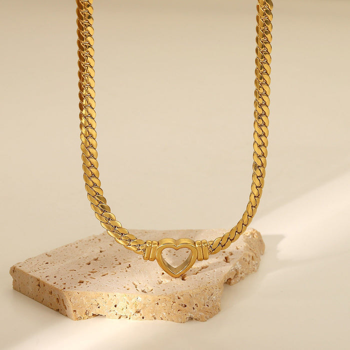 Heart Shape Stainless Steel Necklaces