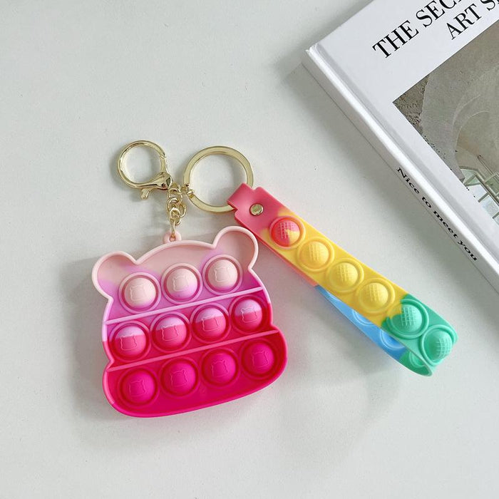 Silicone Waterproof Fruit Decompression Toy Pendant Ornament