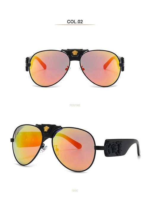 Retro men's and women's Metal Sunglasses