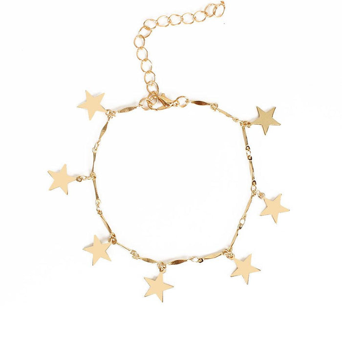 Fashion Simple Female Butterfly Star Devil's Eye Anklet