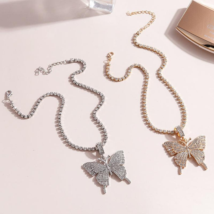 Butterfly Pendant Elegant Necklace