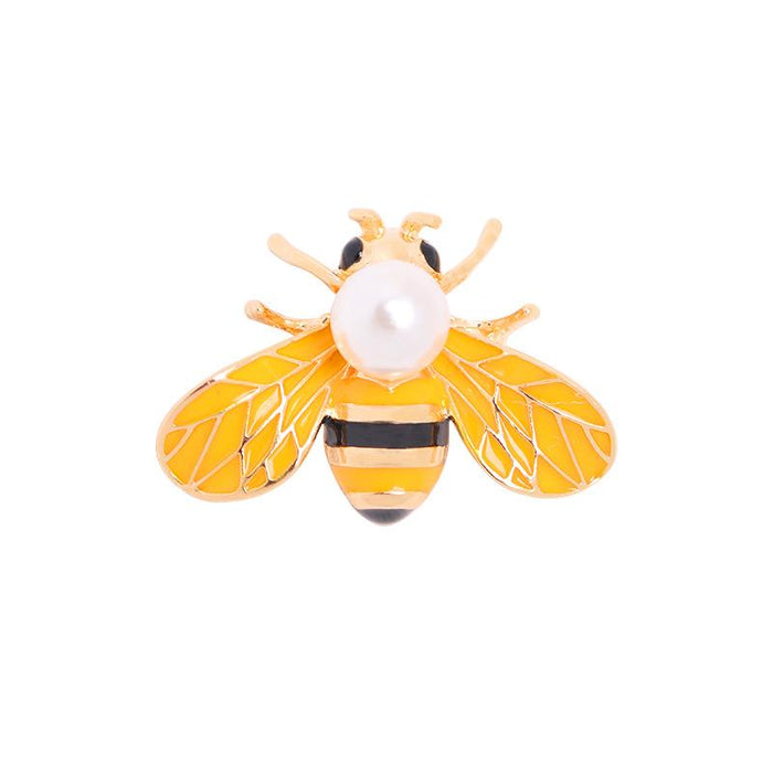 New Little Bee Brooch Rhinestone Bee Lady Pin