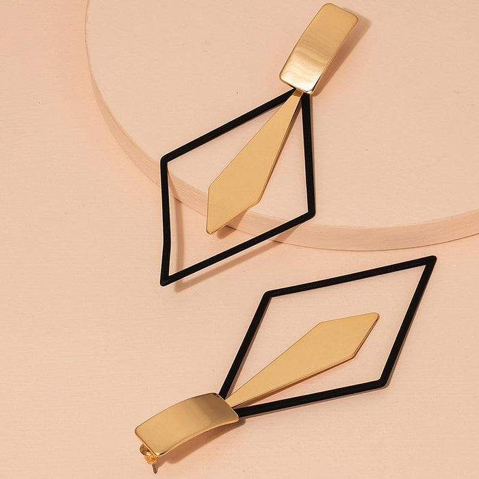 New Fashion Creative Personality Double Layer Earrings