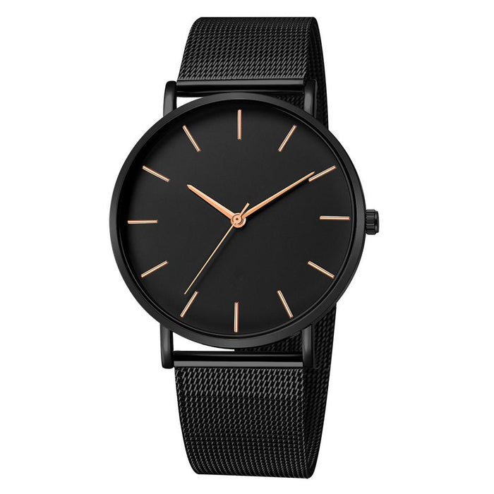 Fashion Quartz Watch Women Mesh Stainless Steel Wrist Watch