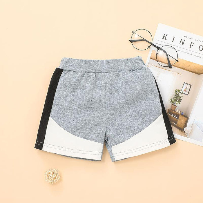 Kid's Summer Letter T-shirt Shorts Two Piece Set