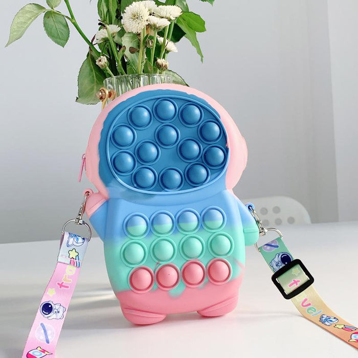 Astronaut Bag Press Silicone Soft Astronaut Kids Bag