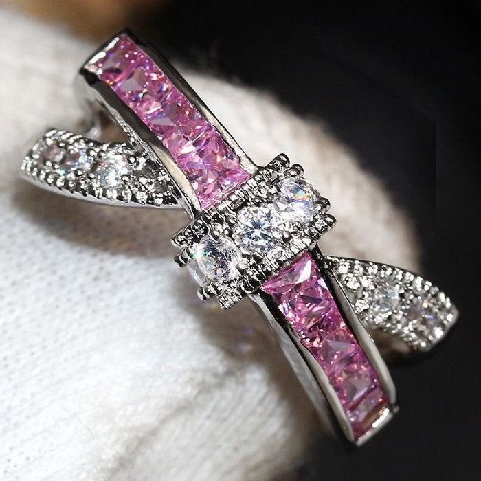 Fashion Luxury Unisex Jewelry Zircon Bridal Rings
