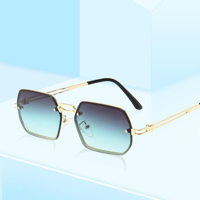 Metal sunglasses personality small frame