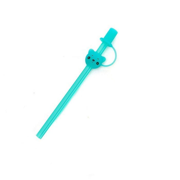 Children's Large Diameter Silicone Straw with Lid