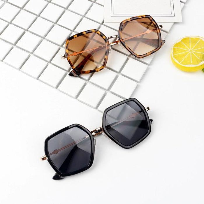 Rhinestone frame of children's anti ultraviolet Sunglasses