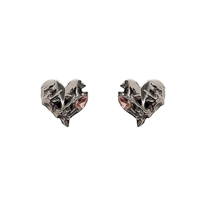 Fashion Retro Geometric Irregular Tassel Stud Earrings for Women