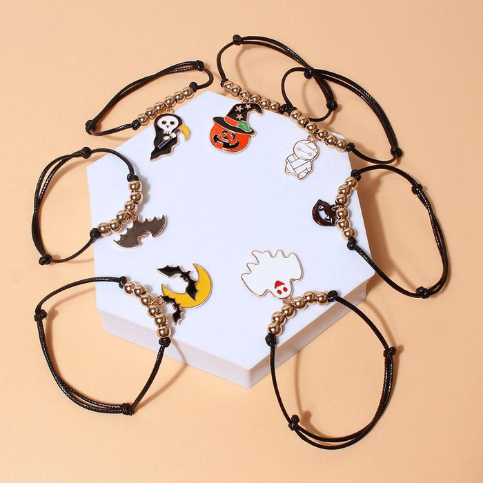 Fashion Personality Halloween Pumpkin Pendant Women's Bracelet