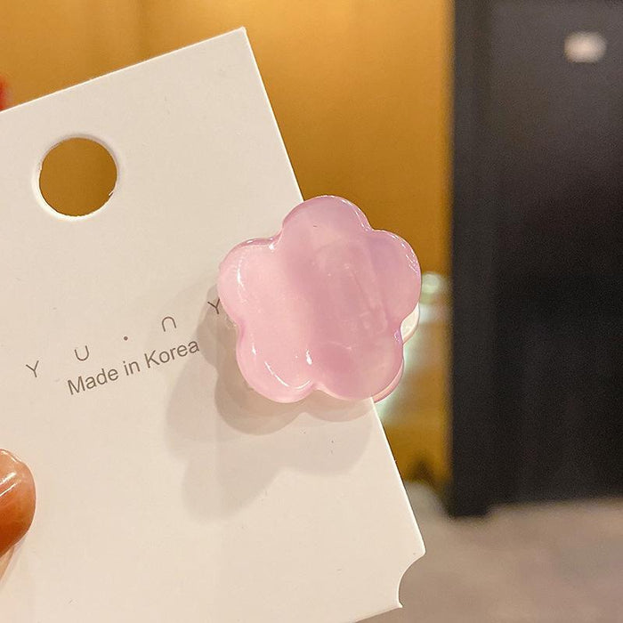 Flower clip bangs hair catch