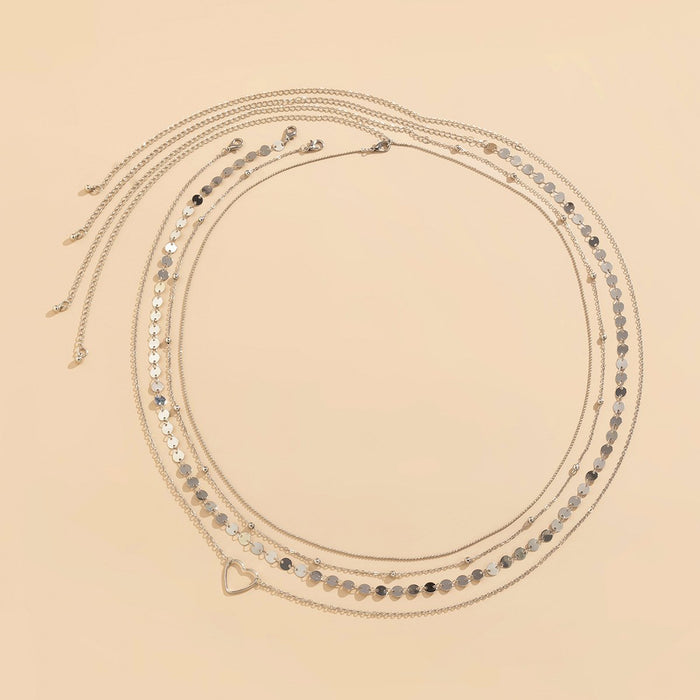 Sexy Sweet Cool Metal Copper Bead Sequin Waist Chain