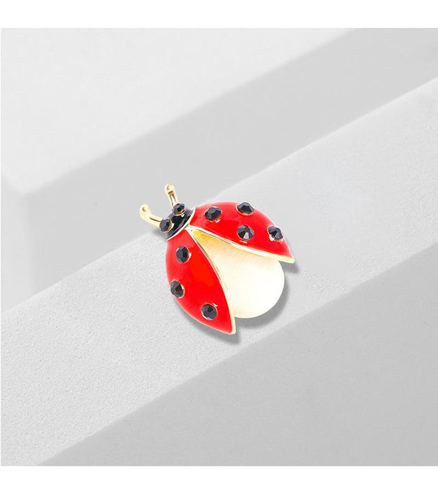 Creative Mini Insect Brooch Seven Star Ladybug Pin