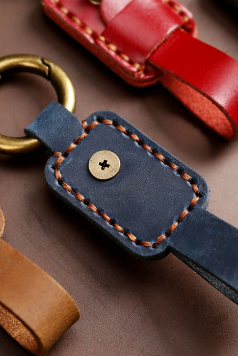 Fashion Simple Multicolor Leather Keychain