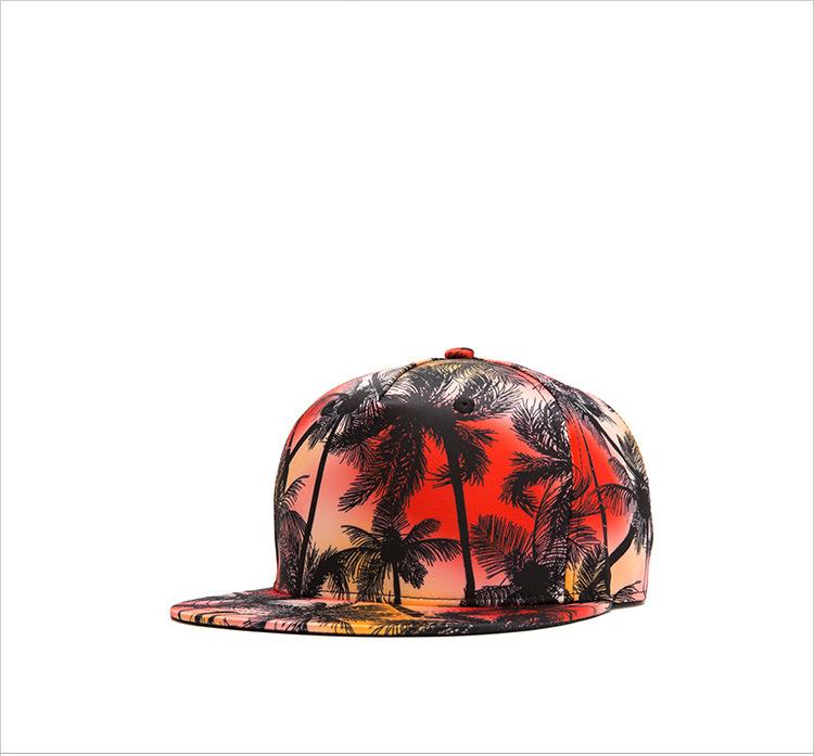 New Summer Print Flat Brim Baseball Cap