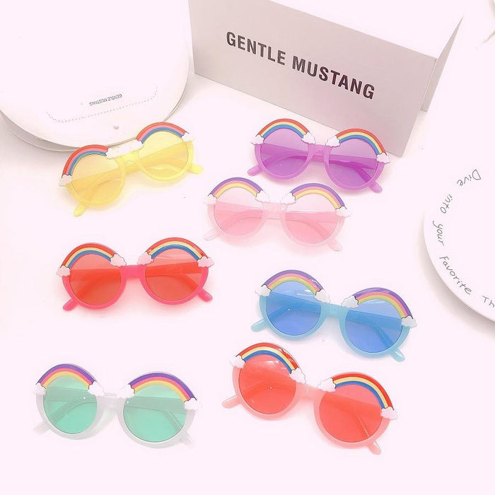 Children's Rainbow sunglasses and sunglasses round frame