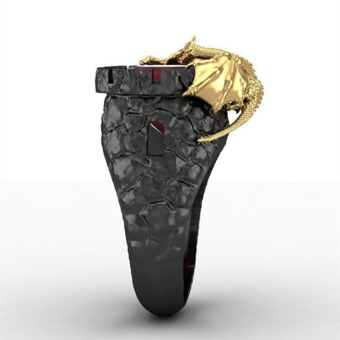 New Punk Gothic Rock Personalized Men's Ring