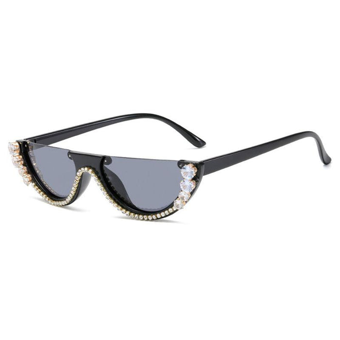 Fashion Multicolor Half Frame Sunglasses