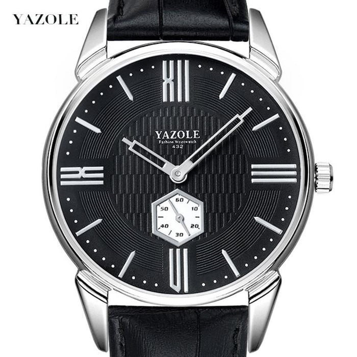 Top Brand Luxury Yazole Independent Small Seconds Hand Designer Men's Wrist Watches
