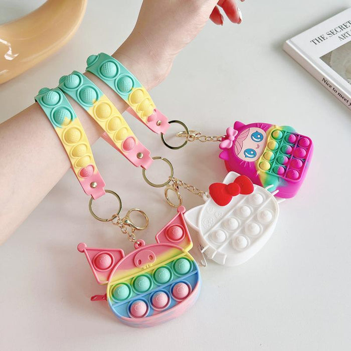 Silicone Mini Coin Purse Keychain
