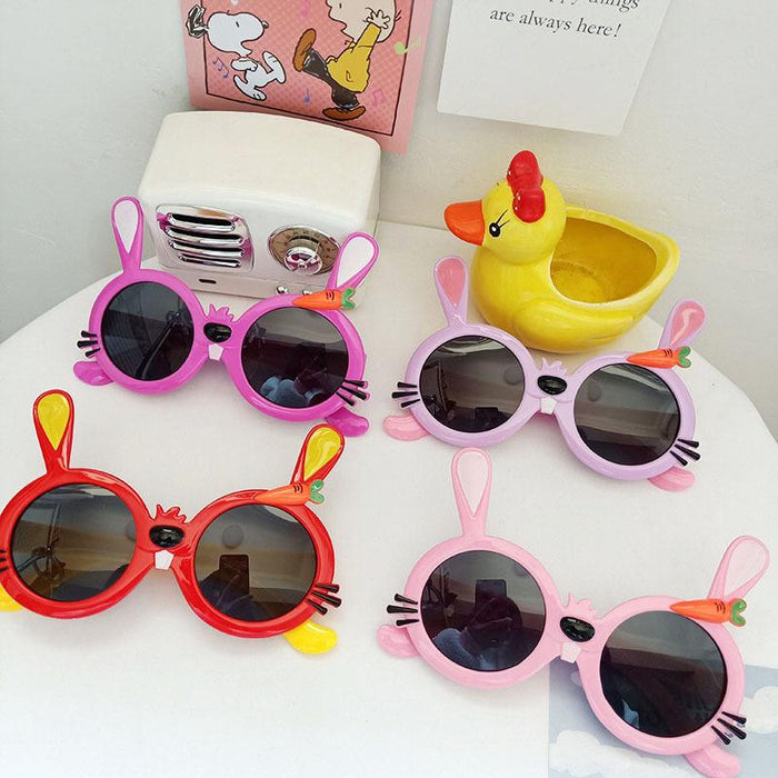 Cute Little Rabbit Silicone Cartoon Children's Sunglasses