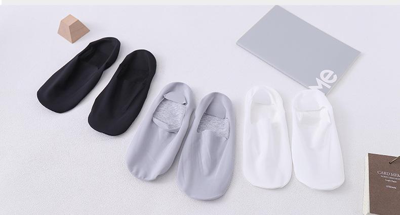 Spring and Summer New Solid Color Invisible Socks Thin Breathable Cotton Socks