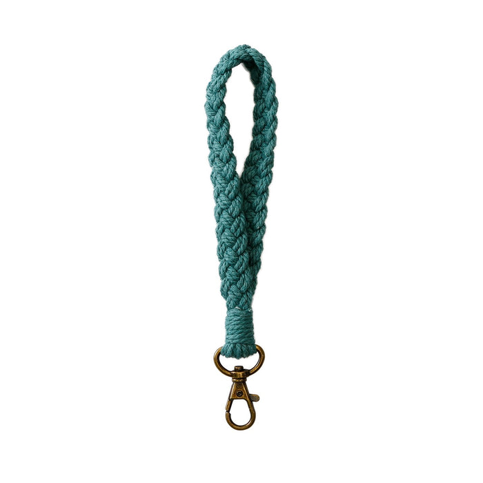 Hand Woven Wrist with Key Chain Pendant Hook Woven Lanyard