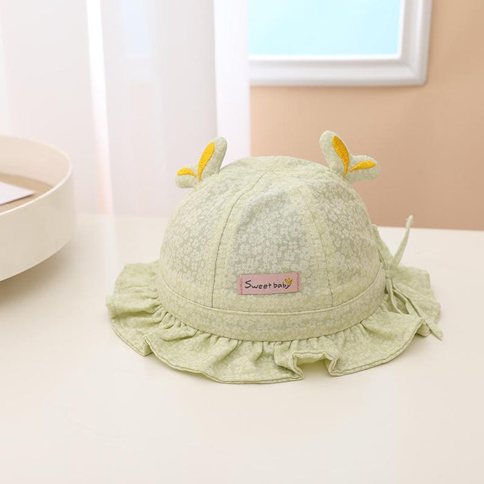 Summer Outdoor Windproof Small Leaves Children's Sunshade Fisherman Hat